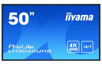 iiyama LH5042UHS-B1 visualizzatore di messaggi Pannello piatto per segnaletica digitale 125,7 cm (49.5") VA 500 cd/m² 4K Ultra HD Nero Processore integrato Android 8.0 18/7