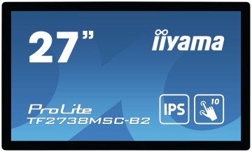 iiyama ProLite TF2738MSC-B2 Monitor PC 68,6 cm (27") 1920 x 1080 Pixel Full HD LED Touch screen Multi utente Nero