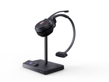Yealink WH62 Mono Teams Auricolare Wireless A Padiglione Ufficio Micro-USB Base di ricarica Nero