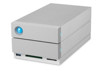 LaCie 2big Dock Thunderbolt 3 32TB (2X16TB 7200RPM ENTERPRISE) USB-C, THUNDERBOLT3, DP, CARD READER, 5YR array di dischi Grigio