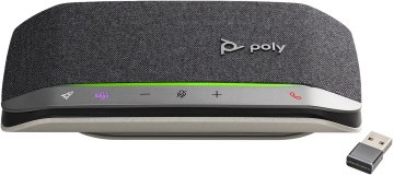 POLY Sync 20+ vivavoce Universale Bluetooth Nero, Argento