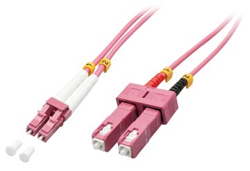 Lindy 46361 cavo InfiniBand e in fibra ottica 2 m LC SC Rosa