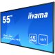 iiyama LH5542UHS-B3 visualizzatore di messaggi Pannello piatto per segnaletica digitale 138,7 cm (54.6