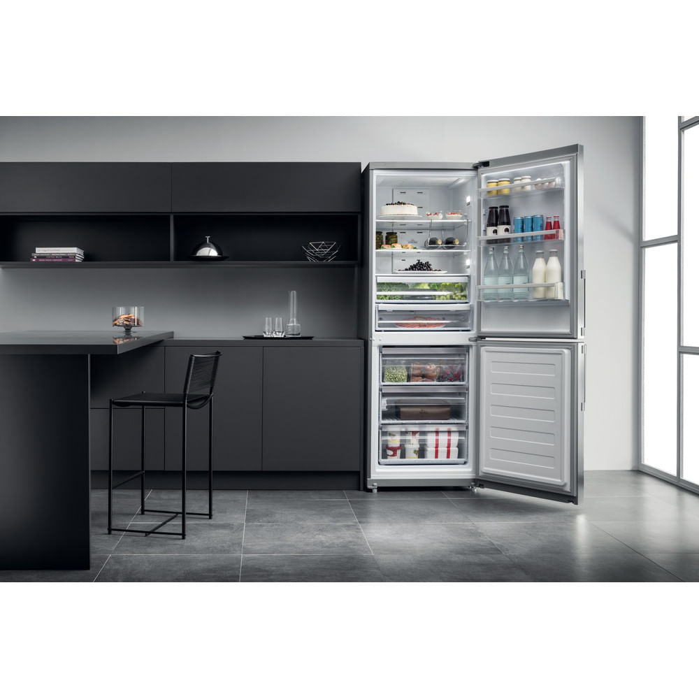 HA70BE72X - Hotpoint HA70BE 72 X frigorifero con congelatore Libera  installazione 444 L E Acciaio inossidabile - Frigoriferi doppia porta -  Frigoriferi - Negozi Elettronica Roma - Radionovelli