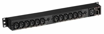 Eaton EFLX12I unità di distribuzione dell'energia (PDU) 13 presa(e) AC 1U Nero