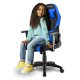 Sharkoon Skiller SGS2 Jr. Sedia per gaming universale Seduta imbottita Nero, Blu 3
