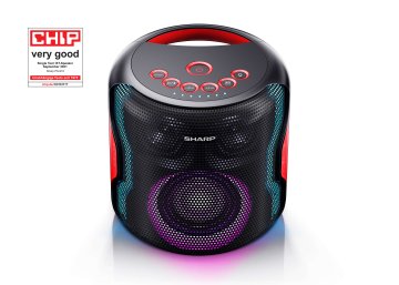 Sharp PS-919 Sistema di altoparlanti portatile 2.1 Nero 130 W