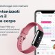 Fitbit Luxe AMOLED Braccialetto per rilevamento di attività Rosa, Platino 9