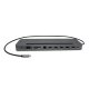 i-tec Metal USB-C Ergonomic 4K 3x Display Docking Station with Power Delivery 85 W + Universal Charger 112 W 4