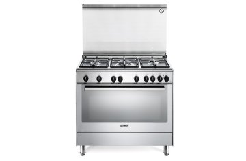 De’Longhi PGVX 96 ED2 cucina Elettrico/Gas Gas Acciaio inox