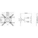 Multibrackets 0839 Supporto TV a parete 139,7 cm (55