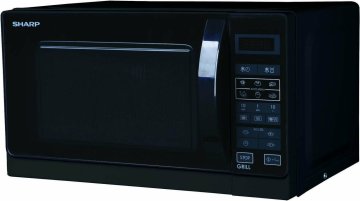 Sharp R-742BKW forno a microonde Nero Microonde con grill Superficie piana 25 L 900 W