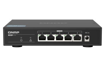 QNAP QSW-1105-5T switch di rete Non gestito Gigabit Ethernet (10/100/1000) Nero