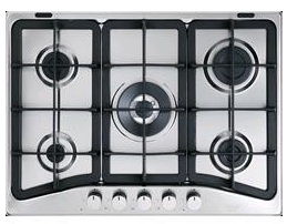 De’Longhi IF 57 PRO N piano cottura Acciaio inox Da incasso 68 cm Gas 5 Fornello(i)