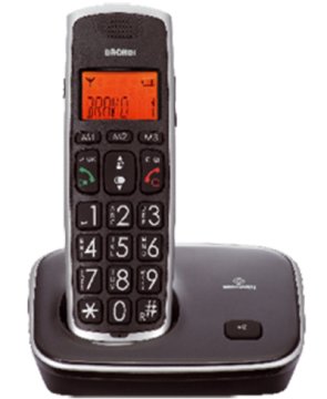 Brondi Bravo Oro Telefono DECT Identificatore di chiamata Nero