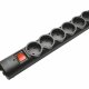 Trust 21061 protezione da sovraccarico Nero 6 presa(e) AC 1,8 m 2