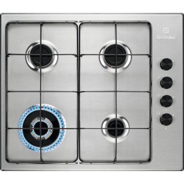Electrolux EGS6414X piano cottura Acciaio inox Da incasso 60 cm Gas 4 Fornello(i)