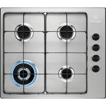 Electrolux EGS6414X piano cottura Acciaio inossidabile Da incasso 60 cm Gas 4 Fornello(i)