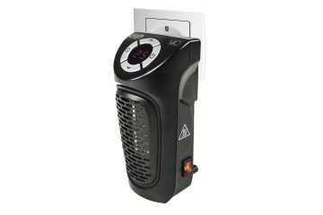 Argoclima MIO stufetta elettrica Interno Nero 350 W Riscaldatore ambiente elettrico a infrarossi