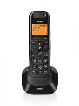 Brondi Bravo Bright Telefono DECT Identificatore di chiamata Nero