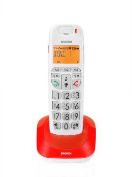 Brondi Bravo Bright Telefono DECT Identificatore di chiamata Rosso