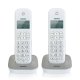 Brondi Gala Twin Telefono DECT Identificatore di chiamata Grigio, Bianco 2