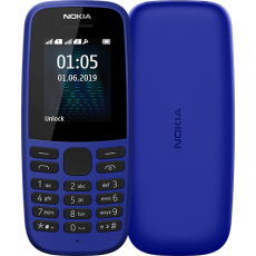 Nokia 105 4,5 cm (1.77") 73,02 g Blu Telefono cellulare basico