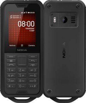 Nokia 800 Tough 6,1 cm (2.4") Dual SIM ibrida KaiOS 4G Micro-USB 0,5 GB 4 GB 2100 mAh Nero