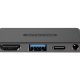 Sitecom CN-392 replicatore di porte e docking station per laptop Alluminio 3