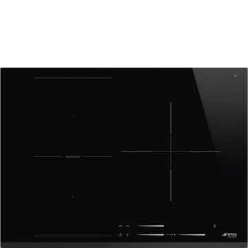 Smeg Universal SI1M7733B piano cottura Nero Da incasso 70 cm Piano cottura a induzione 3 Fornello(i)