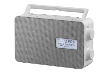 Panasonic Radio digitale, bianco, DAB+/FM, protezione da spruzzi