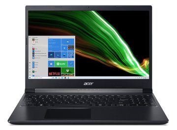 Acer Aspire 7 A715-42G-R175 AMD Ryzen™ 7 5700U Computer portatile 39,6 cm (15.6") Full HD 8 GB DDR4-SDRAM 512 GB SSD NVIDIA® GeForce® GTX 1650 Wi-Fi 6 (802.11ax) Windows 10 Home Nero