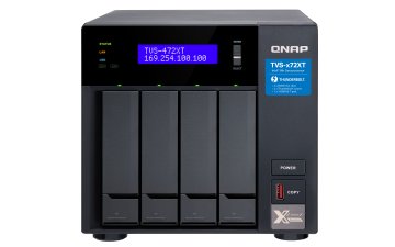 QNAP TVS-472XT NAS Tower Intel® Core™ i3 4 GB DDR4 0 TB QNAP QTS Nero