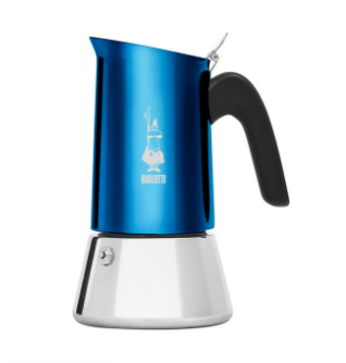 Bialetti Venus Moka 0,17 L Blu, Acciaio inox