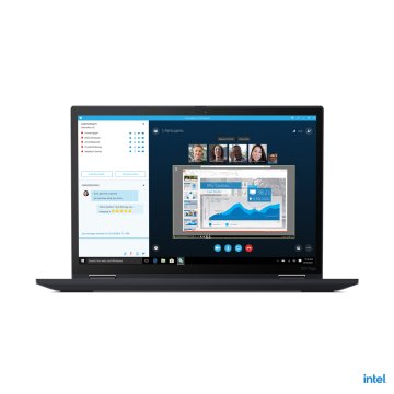 Lenovo ThinkPad X13 Yoga Intel® Core™ i7 i7-1165G7 Ibrido (2 in 1) 33,8 cm (13.3") Touch screen WUXGA 16 GB LPDDR4x-SDRAM 512 GB SSD Wi-Fi 6 (802.11ax) Windows 10 Pro Italiano Nero