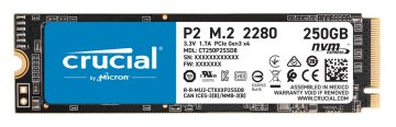 Crucial P2 250 GB M.2 PCI Express 3.0 NVMe
