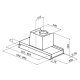 Foster Hood New Wing Integrato Acciaio inox 620 m³/h 3