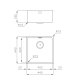 Foster 2156859 lavello Lavello sottopiano Quadrato Acciaio inox 3