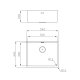 Foster 3355850 lavello Lavello sottopiano Rettangolare Acciaio inox 3