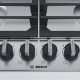 Bosch Serie 6 PCH6A5B96 piano cottura Acciaio inox Da incasso 60 cm Gas 4 Fornello(i) 3
