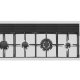 Foster S4000 Line XL Acciaio spazzolato Da incasso 118 cm Gas 4 Fornello(i) 2