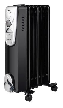 Ardes Oilo 7 Interno Nero, Argento 1500 W Riscaldatore ambiente elettrico a olio