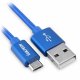Vultech SM-N31BL cavo USB USB 2.0 1 m USB A Micro-USB B Blu, Argento 2
