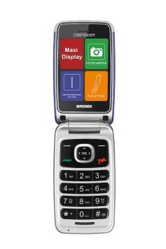 Brondi Contender 7,62 cm (3") Blu Telefono per anziani
