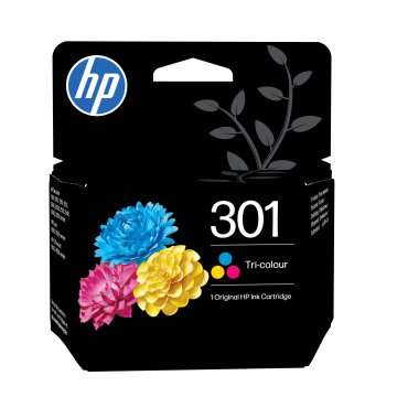 HP Confezione da 2 cartucce originali di inchiostro nero/tricromia 301