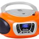 Trevi CMP 510 DAB Digitale 3 W DAB, DAB+, FM Arancione Riproduzione MP3 4