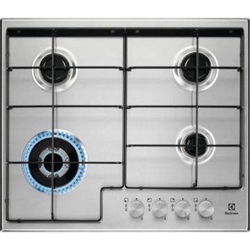 Electrolux EGS6434X Acciaio inox Da incasso 59.5 cm Gas 4 Fornello(i)