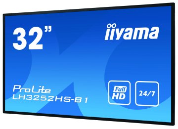 iiyama LH3252HS-B1 visualizzatore di messaggi Pannello piatto per segnaletica digitale 80 cm (31.5") IPS 400 cd/m² Full HD Nero Processore integrato Android 8.0