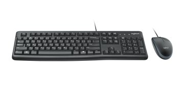 Logitech MK120 Combo Tastiera e Mouse con Filo per Windows, Mouse Ottico Cablato, Tastiera di Dimensioni Standard, USB Plug-and-Play, Compatibile con PC, Laptop