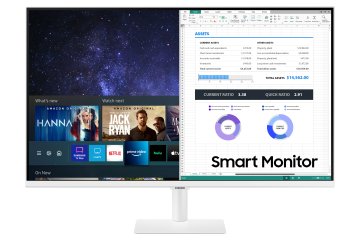 Samsung LS32AM501NUXEN Monitor PC 81,3 cm (32") 1920 x 1080 Pixel Full HD LCD Bianco